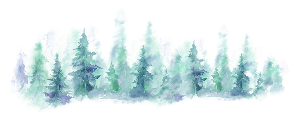 [Translate to Englisch:] Aquarell Winterlandschaft