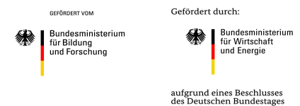 Die Projekte wurden und werden gefördert vom BMWi und BMBF