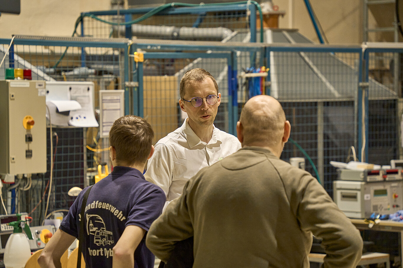 Prof. Kornhuber am Hochschulinfotag in der HS-Halle
